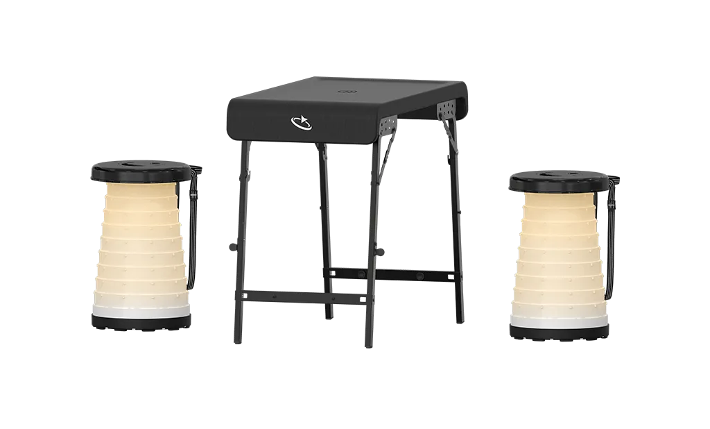 میز و صندلی چراغ دار کمپینگ